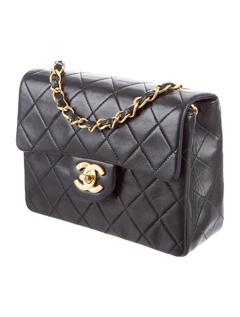 chanel classic mini square flap bag review